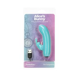 BMS – Alice’s Bunny – Rechargeable Bullet with Removable Rabbit Sleeve – Teal bigger version