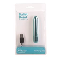 BMS – Bullet Point – Bullet Vibrator – USB Rechargeable – Teal bigger version