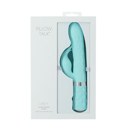 BMS – Pillow Talk – Lively – Luxurious Dual-Motor Massager – Teal  bigger version