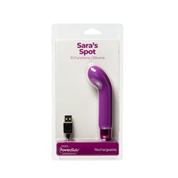 BMS – PowerBullet – Sara’s Spot – Compact G-Spot Vibrator – Purple  bigger version
