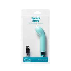 BMS – PowerBullet – Sara’s Spot – Compact G-Spot Vibrator – Teal bigger version