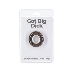 Got Big Dick – Super Stretch Cock Rings – Black – 1 Pack bigger version