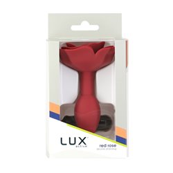 LUX active® Red Rose Silicone Anal Plug bigger version