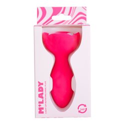 M’Lady Light Up Rotating Anal Plug - Pink bigger version