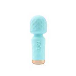 M’Lady – Mini Vibrating Wand – Teal bigger version