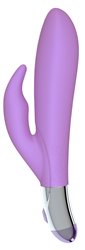 Mae B Lovely Vibes Rabbit Shaped Soft Touch Twin Vibrator bigger version