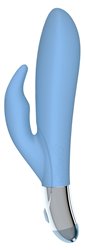 Mae B Lovely Vibes Rabbit Shaped Soft Touch Twin Vibrator bigger version