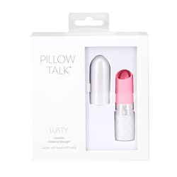 Pillow Talk® Lusty Luxurious Flickering Massager - Pink bigger version