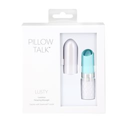 Pillow Talk® Lusty Luxurious Flickering Massager - Teal bigger version