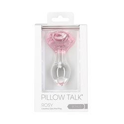 Pillow Talk - Rosy- Luxurious Glass Anal Plug bigger version