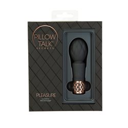 Pillow Talk® Secrets - Pleasure - Clitoral Vibrator Wand - Black bigger version