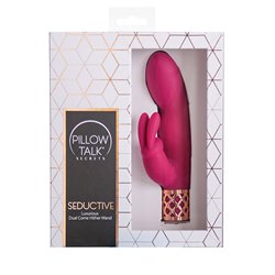 Pillow Talk® Secrets - Seductive – Luxurious Dual Come Hither Wand - Fuchsia bigger version