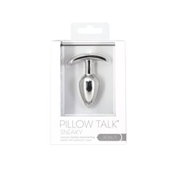 Pillow Talk® Sneaky Luxurious Stainless Steel Anal Plug bigger version