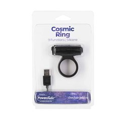 PowerBullet – Cosmic Ring – Vibrating Cock Ring – Black bigger version