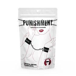 Punishment - Crystal Detail Handcuffs – Black bigger version