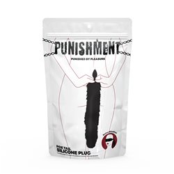 Punishment - Fox Tail Silicone Anal Plug – Black bigger version