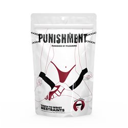 Punishment - Thigh to Wrist Restraints – Black bigger version