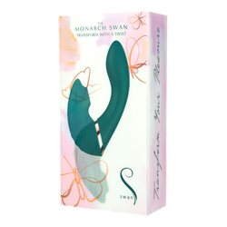 The Monarch Swan® Twisting Vibrator & Stimulator - Teal bigger version