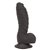 BMS - Addiction - Ben 7" Dildo With Balls - Black thumbnail