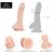 Addiction - BRAD 7.5" Dildo With Balls, Beige thumbnail