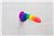 Addiction - JUSTIN - 8" Dildo With Balls, Pride Colours thumbnail