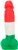 Addiction - LEONARDO - 7" Dildo With Balls, Red, White, Green thumbnail