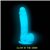 BMS - Addiction - Luke 7.5" Glow-in-the-Dark Dildo With Balls - Blue thumbnail