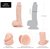 Addiction - Mark 7.5" Dildo With Balls, Beige thumbnail