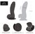 BMS - Addiction - Ben 7" Dildo With Balls - Black thumbnail