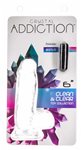 Crystal Addiction - Clear Dildo with Balls - 6