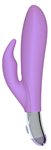 Mae B Lovely Vibes Rabbit Shaped Soft Touch Twin Vibrator