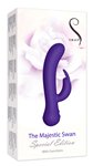 BMS - Special Edition Majestic Swan - Rabbit Vibrator - Purple  (Not Available In North America)